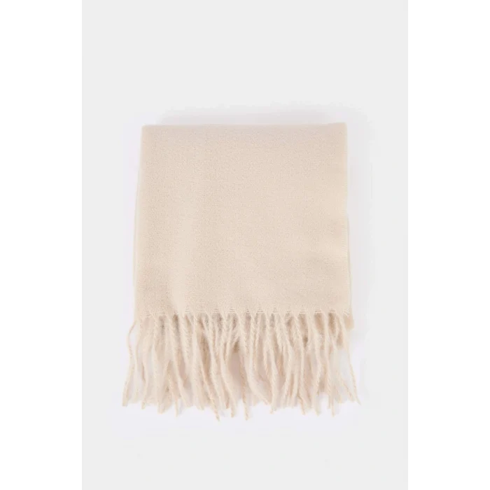 Defacto F3423AXER2 Ekru Kadın Atkı