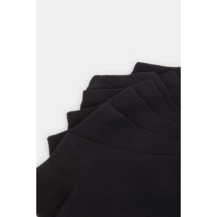 Defacto E9985AXBK23 Siyah Kadın 7li Pamuklu Patik Çorap