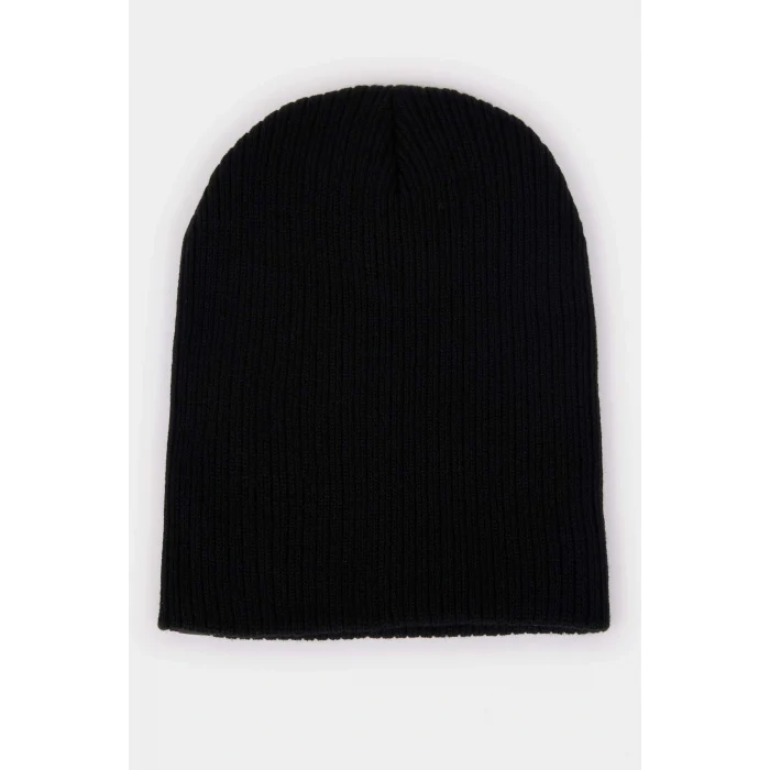 Defacto R6055AZBK23 Siyah Erkek Pamuklu Bere