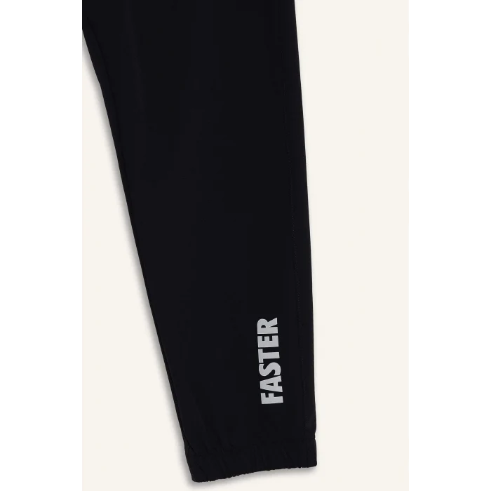 Defacto F1288AXBK81 Siyah DeFactoFit Slim Fit Dar Kesim Fermuar Cepli Dokuma Sporcu Jogger Eşofman Altı