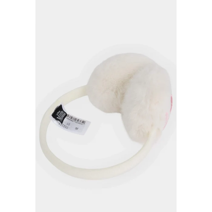 Defacto F3513A8WT43 Beyaz Kız Çocuk Disney Mickey & Minnie Pelüş Kulaklık