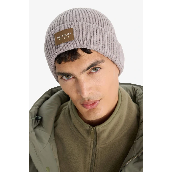 Defacto C7149AXGR316 Gri Erkek Dokuma Etiketli Bere