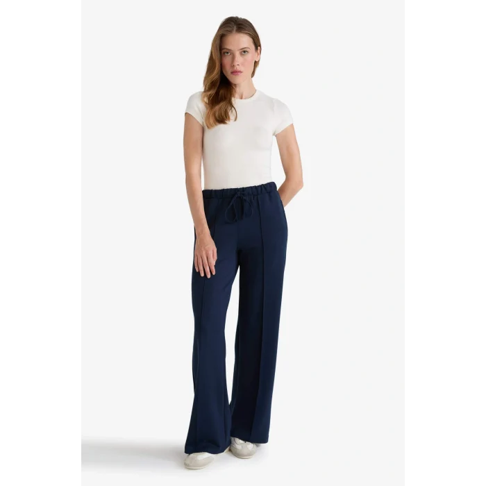 Defacto G2761AXER105 Ekru Slim Fit Dar Kesim Bisiklet Yaka Kısa Kollu Tişört