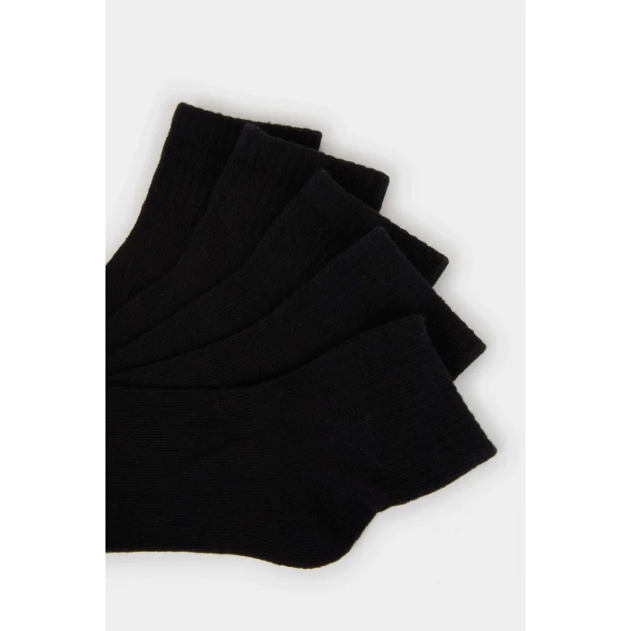 Defacto C3657A8BK21 Siyah Erkek Çocuk 5li Pamuklu Uzun Çorap