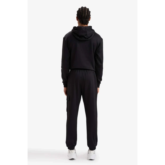 Defacto D3741AXBK81 Siyah DeFactoFit Standart Fit Üç Cepli Sporcu Jogger Eşofman Altı
