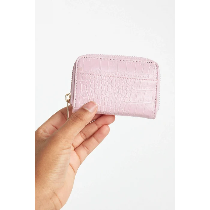 Defacto A5758AXPN232 Pembe Kadın Suni Deri Bozuk Para Cüzdanı