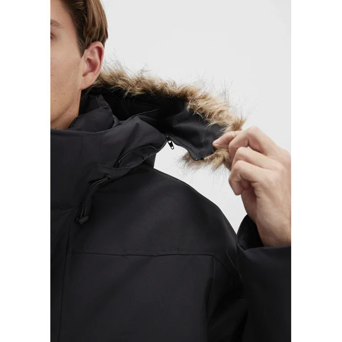 Mavi 0110472-900 Kapüşonlu Siyah Parka