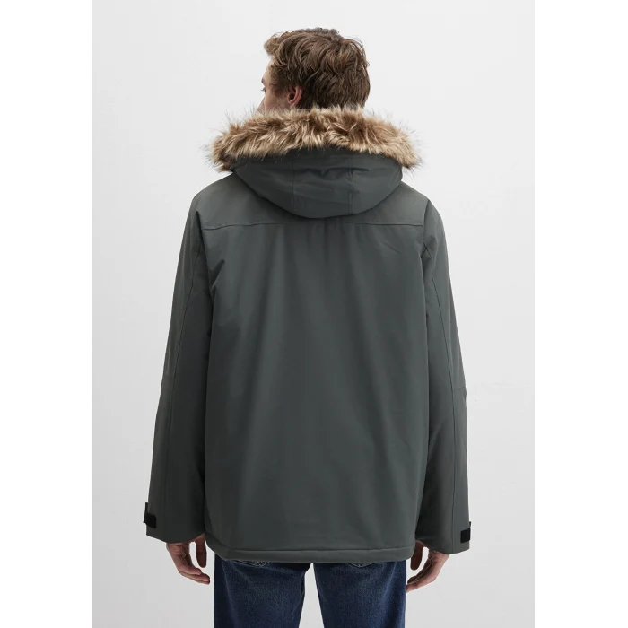 Mavi 0110472-71598 Kapüşonlu Yeşil Parka