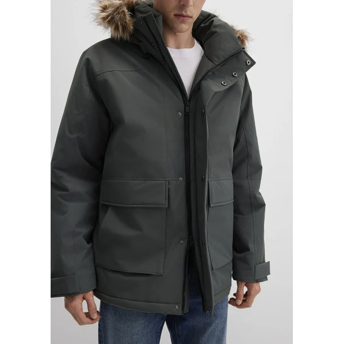 Mavi 0110472-71598 Kapüşonlu Yeşil Parka