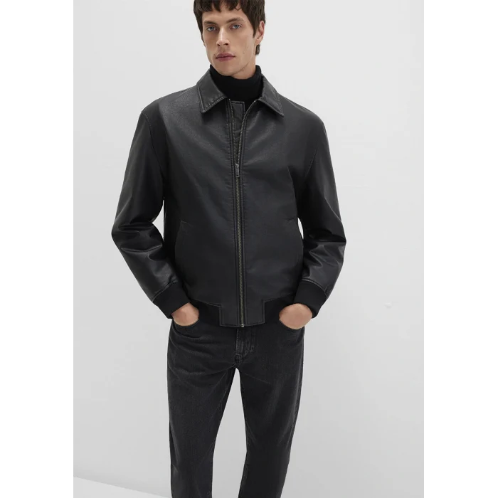 Mavi 0110636-71379 Siyah Suni Deri Ceket