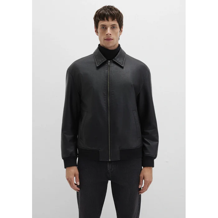 Mavi 0110636-71379 Siyah Suni Deri Ceket