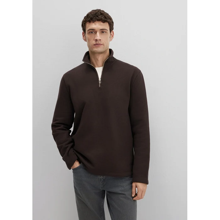 Mavi 0S10519-89103 Yarı Fermuarlı kahverengi Sweatshirt