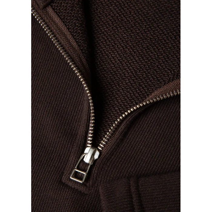 Mavi 0S10519-89103 Yarı Fermuarlı kahverengi Sweatshirt