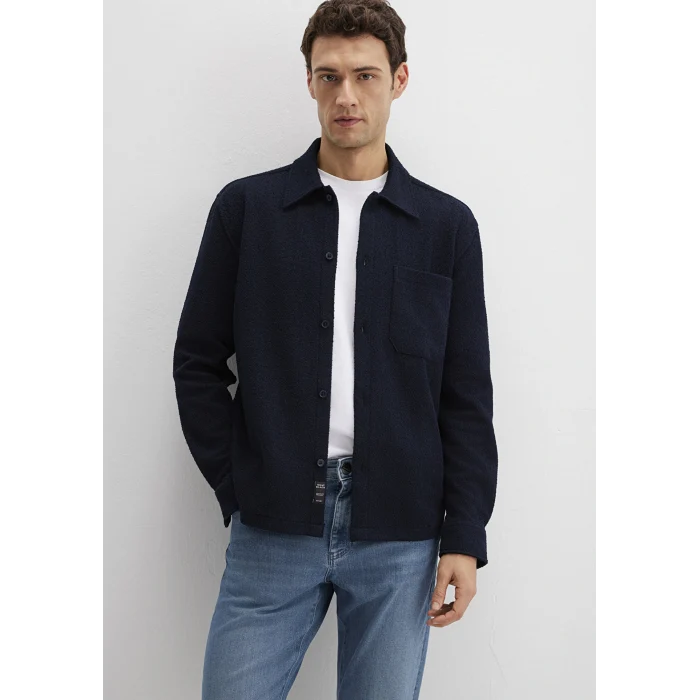 Mavi 0211772-83699 Mavi Black Lacivert Cepli Gömlek