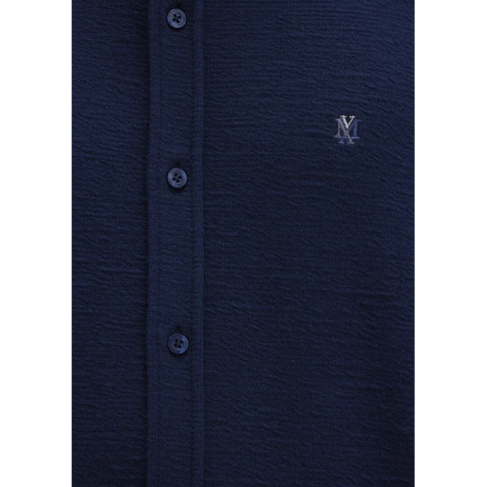 Mavi 0211789-70497 M Logo Nakışlı Lacivert Örme Gömlek