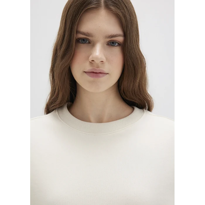 Mavi 1S10387-70049 Bisiklet Yaka Ekru Sweatshirt