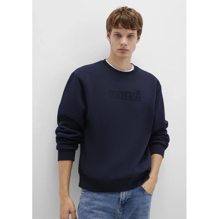 Mavi 0S10412-86415 Mavi Logo Lacivert Sweatshirt