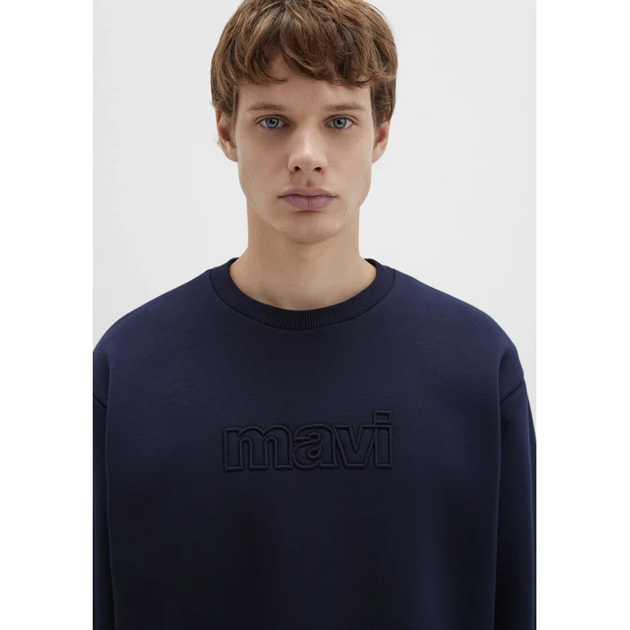 Mavi 0S10412-86415 Mavi Logo Lacivert Sweatshirt