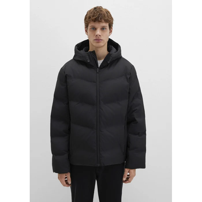 Mavi 0110651-71379 Su İtici Kapüşonlu Siyah Şişme Mont