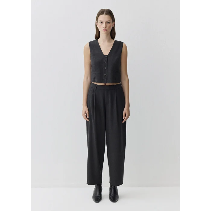 Mavi 1110796-87829 Yün Karışımlı Antrasit Yelek