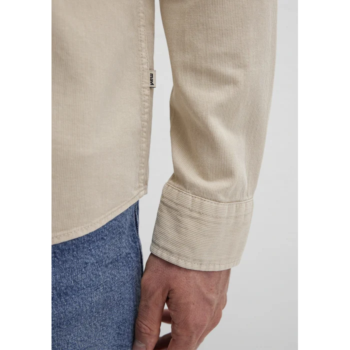 Mavi 0211641-70039 Keten Karışımlı Bej Gömlek