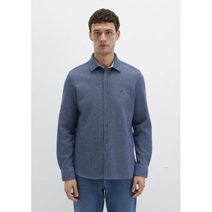Mavi 0211763-70718 M Logo Nakışlı Lacivert Örme Gömlek