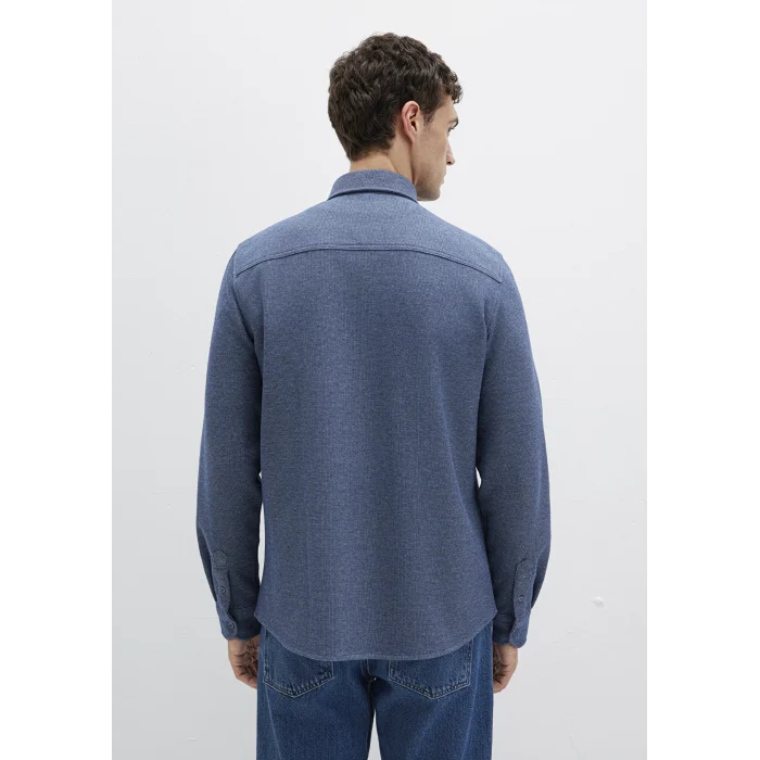 Mavi 0211763-70718 M Logo Nakışlı Lacivert Örme Gömlek