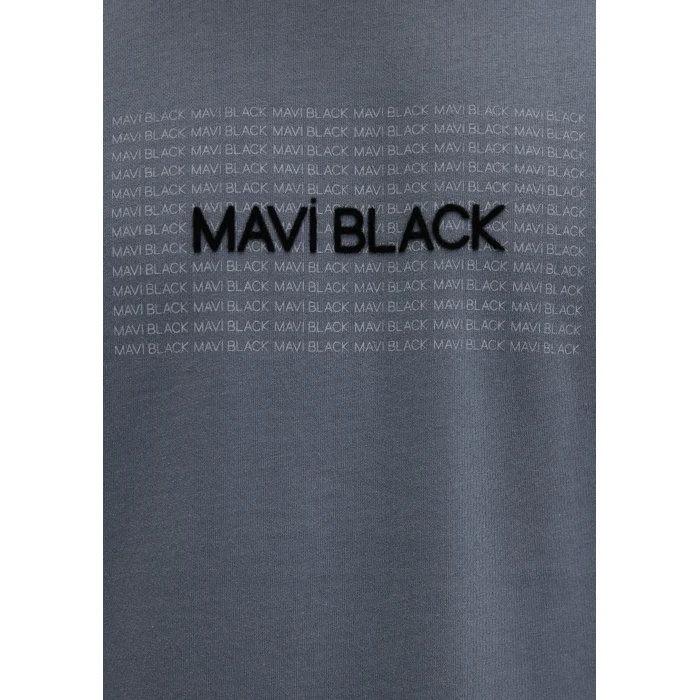 Mavi 0613042-80776 Mavi Black Baskılı Gri Tişört