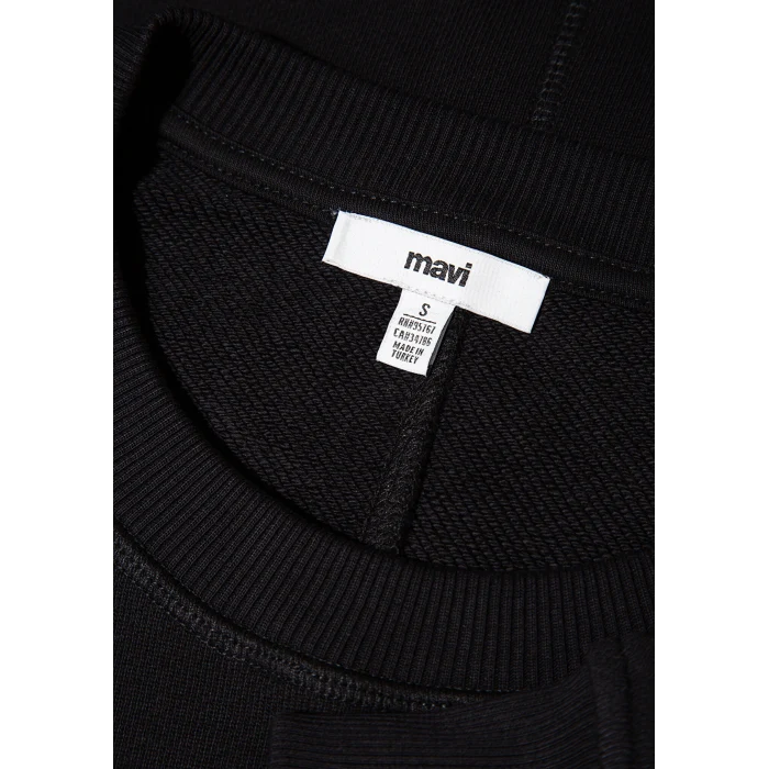 Mavi 1S10390-900 Bisiklet Yaka siyah Sweatshirt