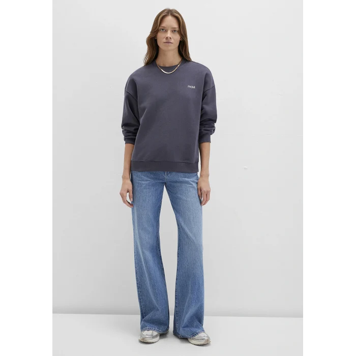 Mavi 1S10490-80932 Mavi Logo Baskılı Antrasit Sweatshirt