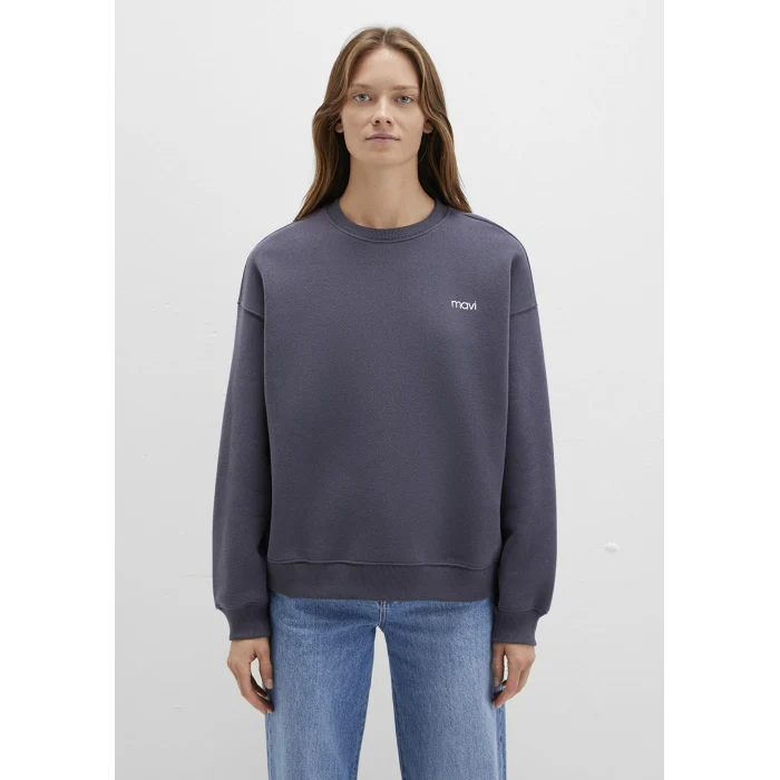 Mavi 1S10490-80932 Mavi Logo Baskılı Antrasit Sweatshirt