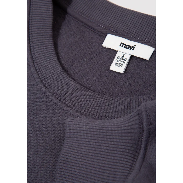 Mavi 1S10490-80932 Mavi Logo Baskılı Antrasit Sweatshirt