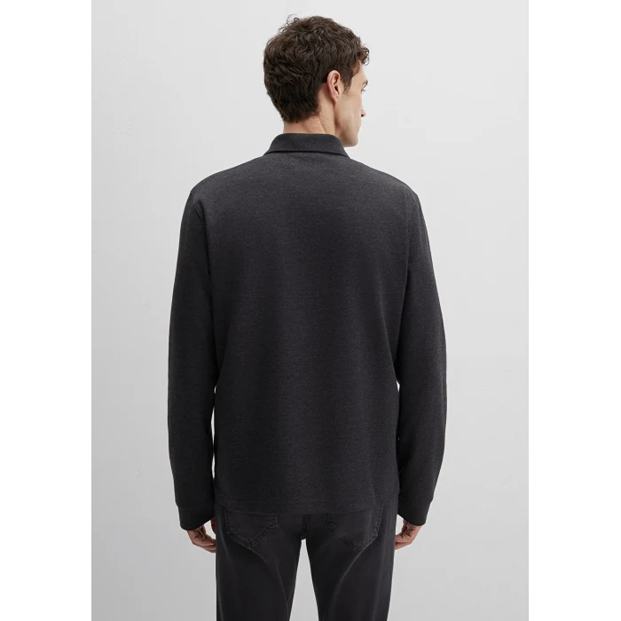 Mavi 0613041-80024 Antrasit Uzun Kollu İnterlok Tişört