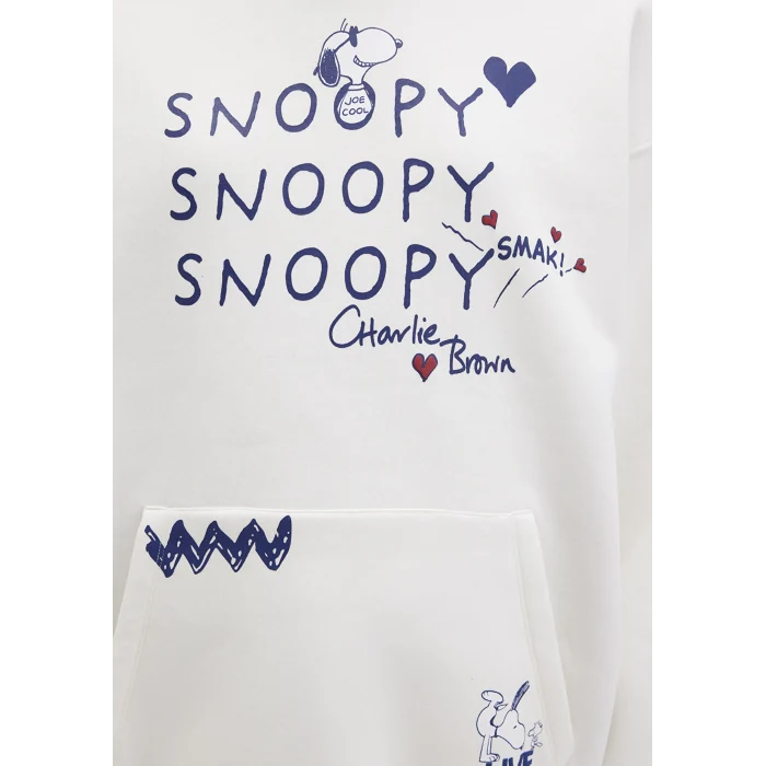 Mavi 1S10470-80194 Snoopy Baskılı Ekru Sweatshirt