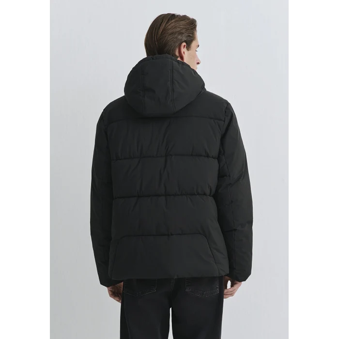 Mavi 0110463-900 Su İtici Kapüşonlu Siyah Mont