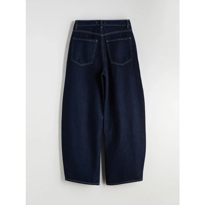 XSIDE İndigo Baggy Fit Kadın Jean Pantolon