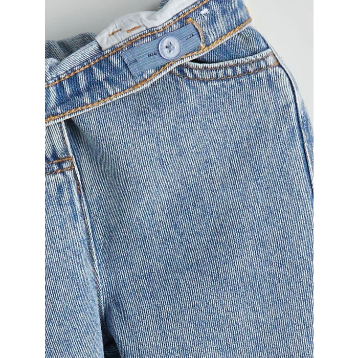 LCW Kids Mavi Nakışlı Kız Çocuk Jean Pantolon