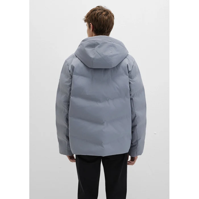 Mavi 0110651-85550 Su İtici Kapüşonlu Gri Şişme Mont