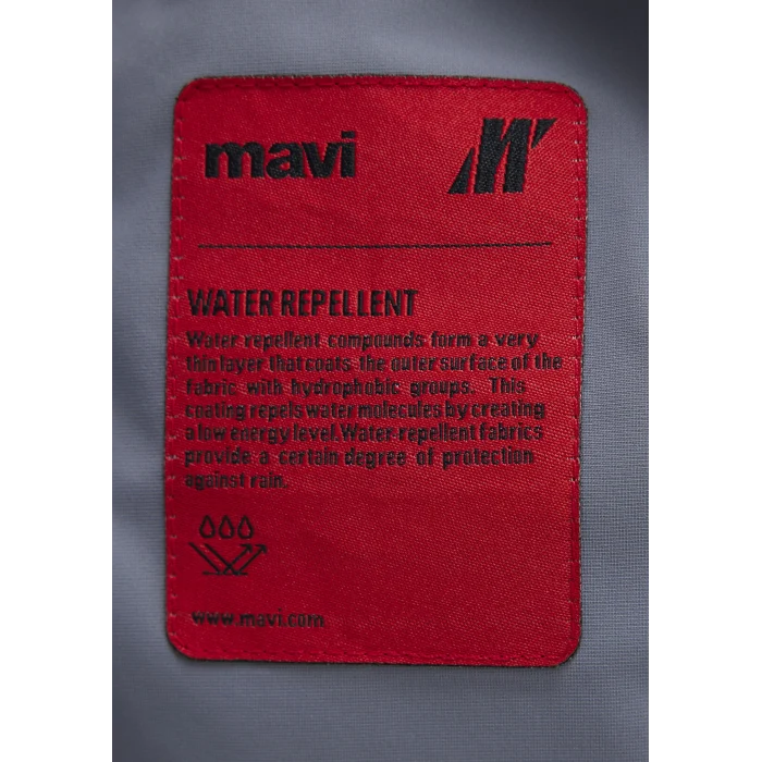 Mavi 0110651-85550 Su İtici Kapüşonlu Gri Şişme Mont