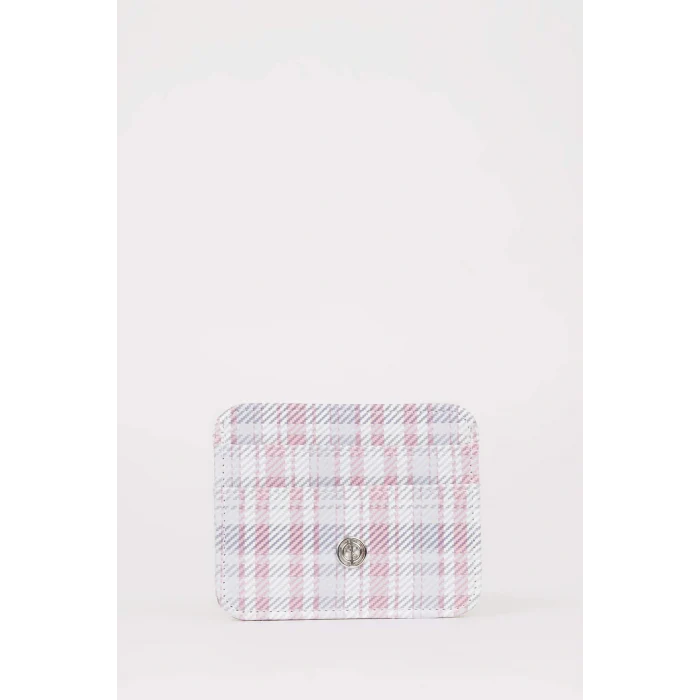 Defacto E5476AXKR1 Çok Renkli Kadın Kareli Suni Deri Kartlık