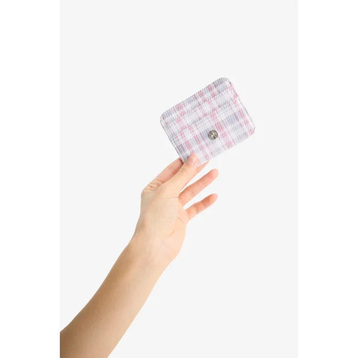 Defacto E5476AXKR1 Çok Renkli Kadın Kareli Suni Deri Kartlık