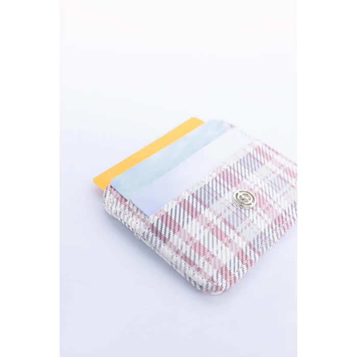 Defacto E5476AXKR1 Çok Renkli Kadın Kareli Suni Deri Kartlık