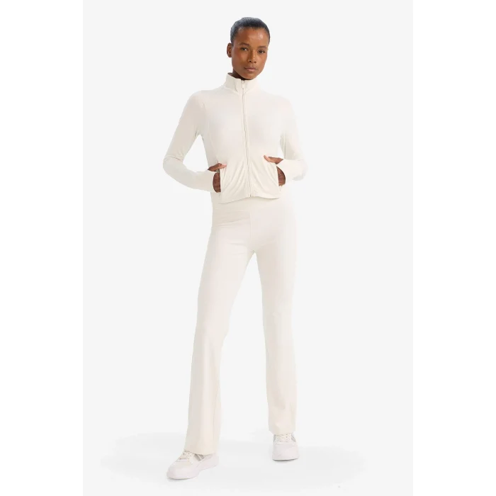 Defacto G4088AXBG721 Bej Flare Fit İspanyol Paça Uzun Sporcu Pantolon