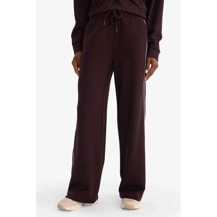 Defacto G4370AXBN340 Kahve Wide Leg Cepli Geniş Paça Uzun Boy Modal Sporcu Pantolon