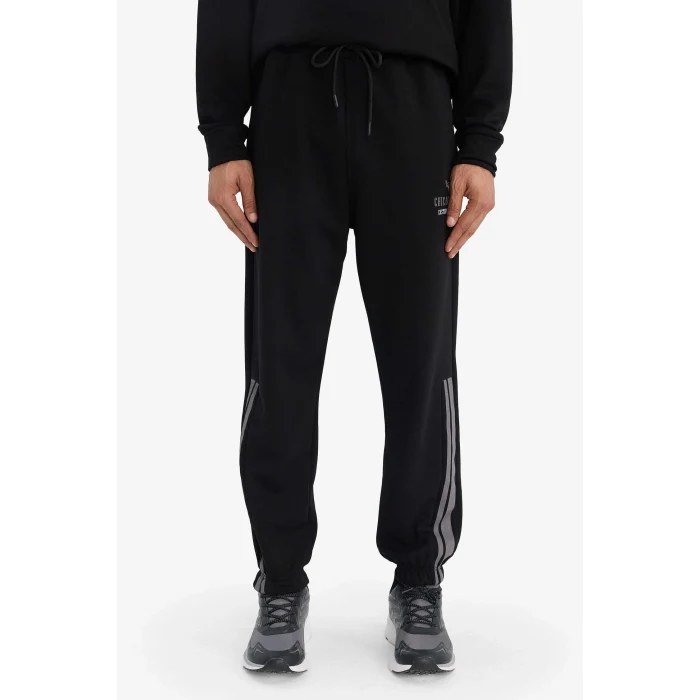 Defacto F1460AXBK81 Siyah NBA Chicago Bulls Standart Fit Modal Jogger