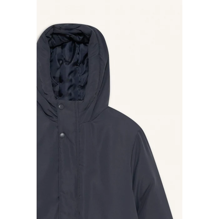 Defacto E7386A8AR153 Antrasit Erkek Çocuk Su İtici Kapüşonlu Fermuarlı Şişme Mont