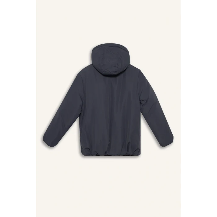 Defacto E7386A8AR153 Antrasit Erkek Çocuk Su İtici Kapüşonlu Fermuarlı Şişme Mont