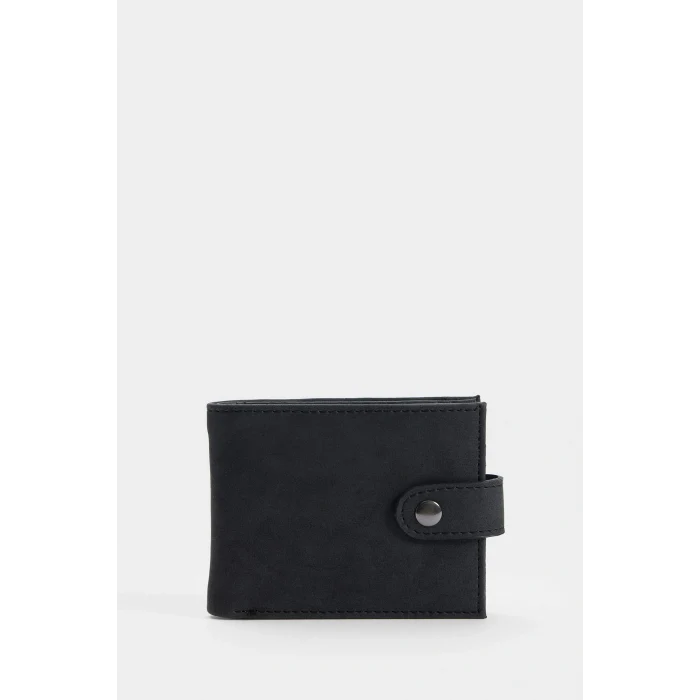 Defacto F9309AXBK27 Siyah Erkek Suni Deri Cüzdan