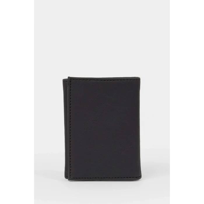 Defacto F9298AXBK27 Siyah Erkek Suni Deri Cüzdan