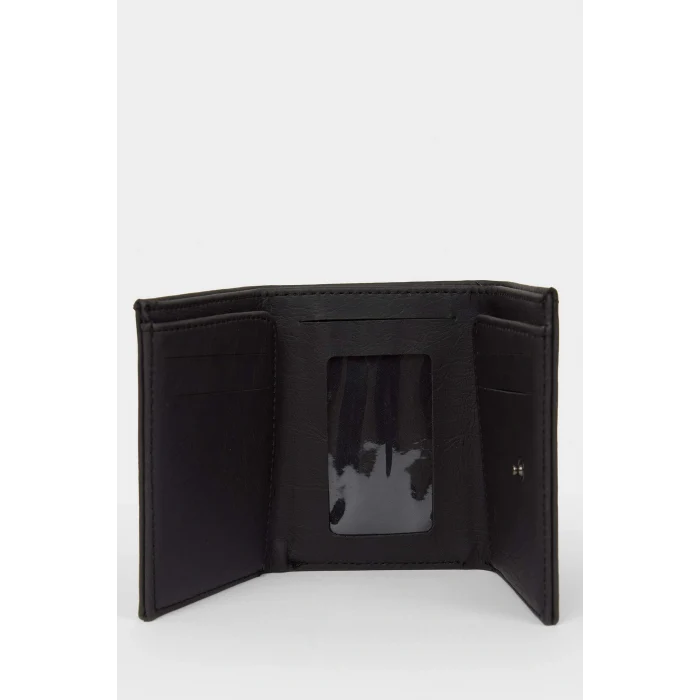 Defacto F9298AXBK27 Siyah Erkek Suni Deri Cüzdan